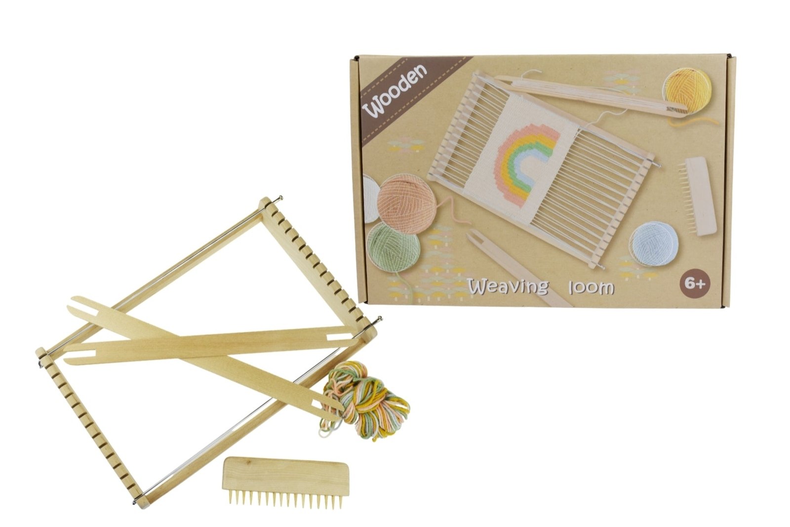 Calm & Breezy Wooden Weaving Loom