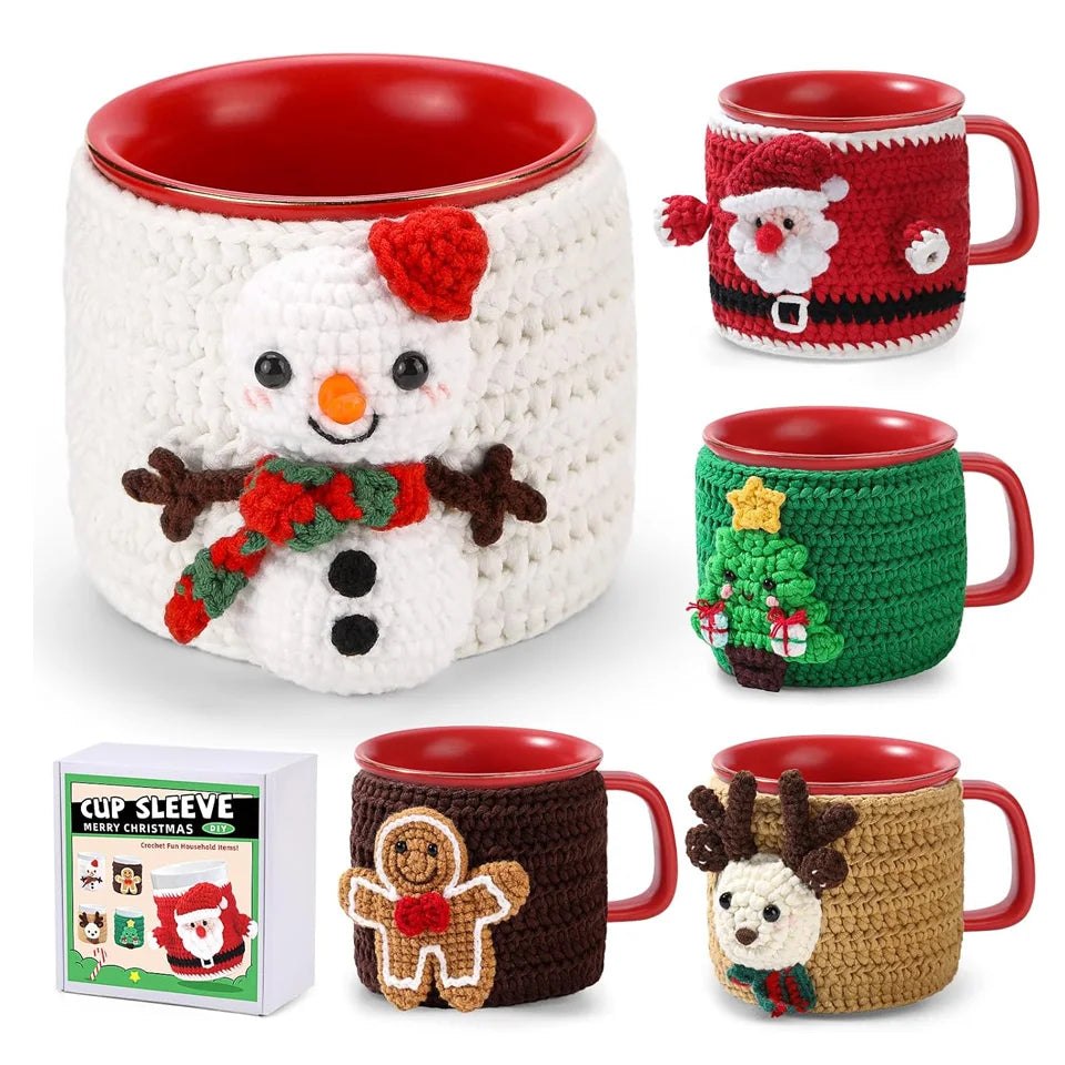 Christmas Cup Sleeve Crochet Starter Kit