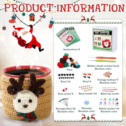 Christmas Cup Sleeve Crochet Starter Kit