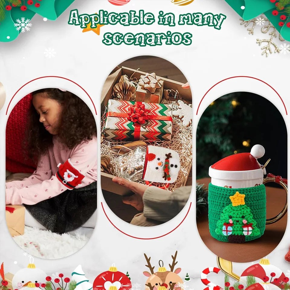 Christmas Cup Sleeve Crochet Starter Kit