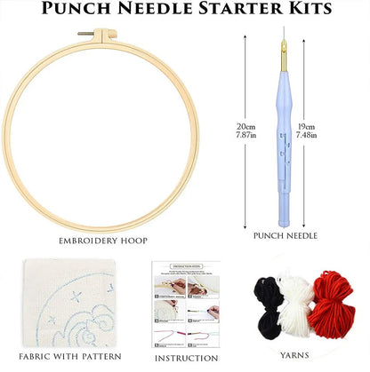 Christmas DIY Punch Needle Kits - Candy Cane