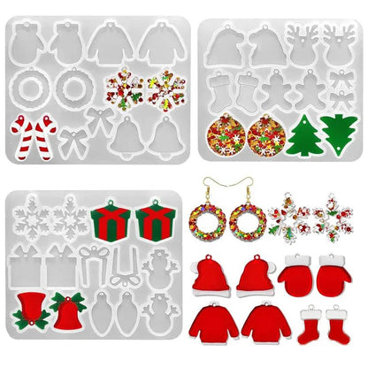 Christmas Earring Resin Silicone Mould