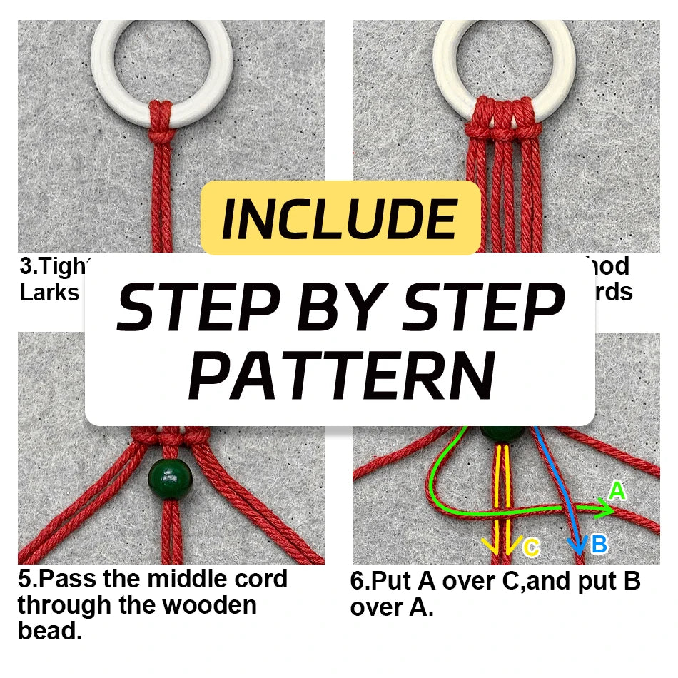 Christmas Snowflake Hanging Ornament Macrame Kit