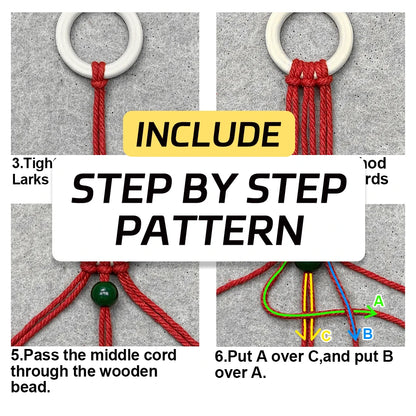 Christmas Snowflake Hanging Ornament Macrame Kit