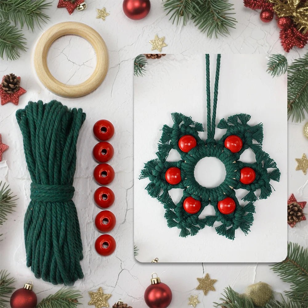 Christmas Snowflake Hanging Ornament Macrame Kit