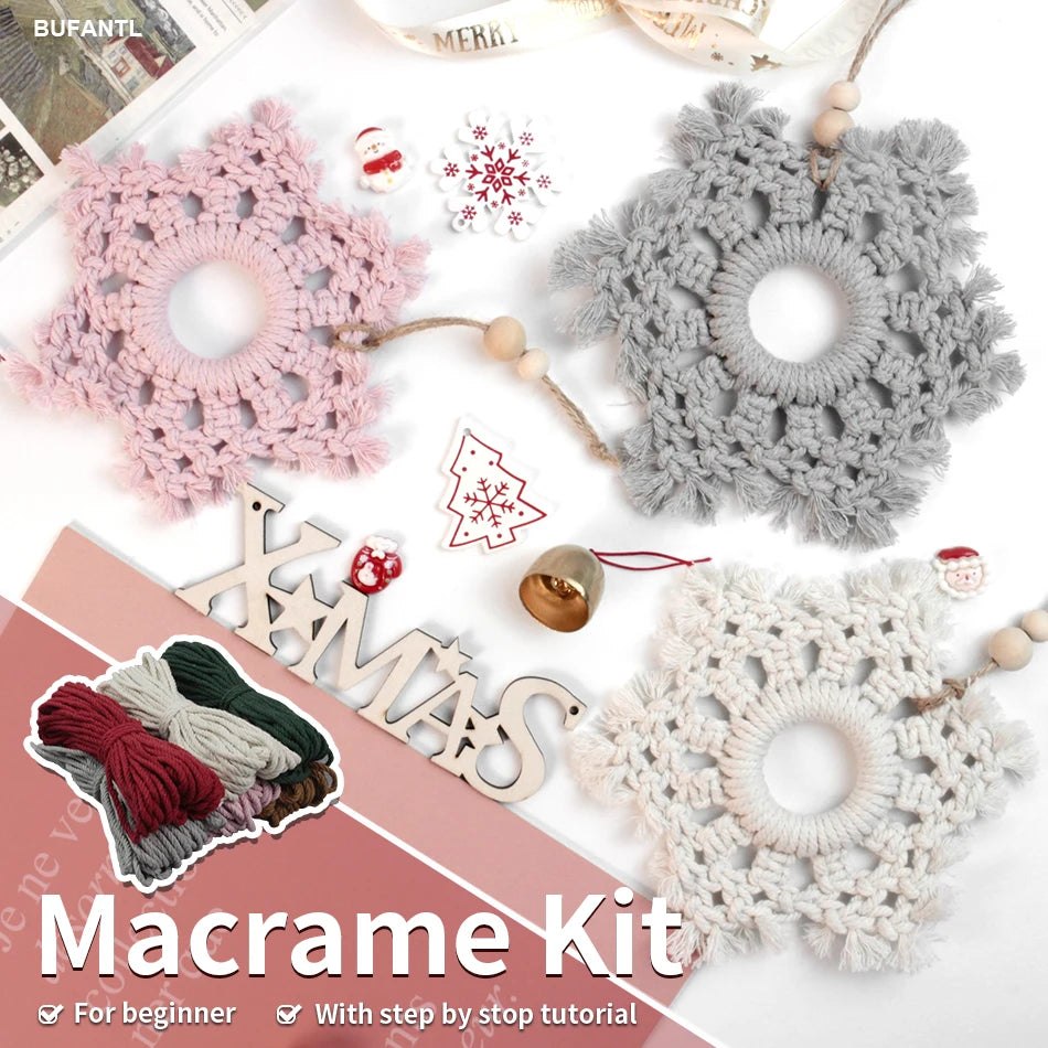 Christmas Snowflake Macrame Kit