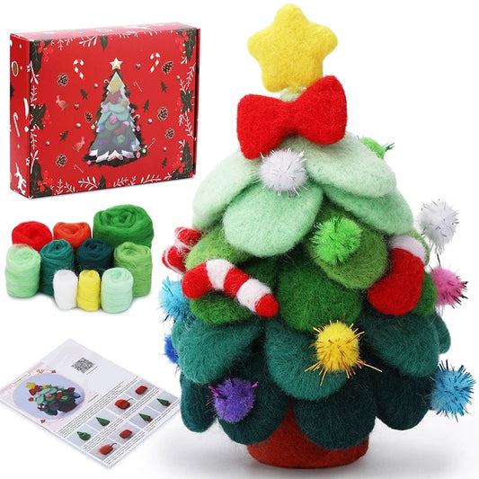 Christmas Wool Felting Figurine Kit - Christmas Tree