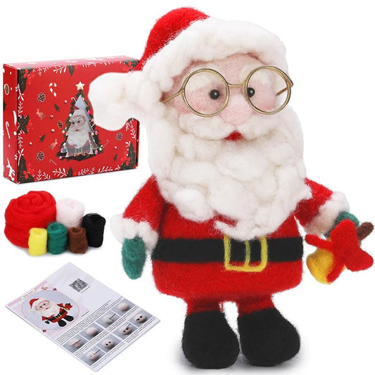 Christmas Wool Felting Figurine Kit - Santa