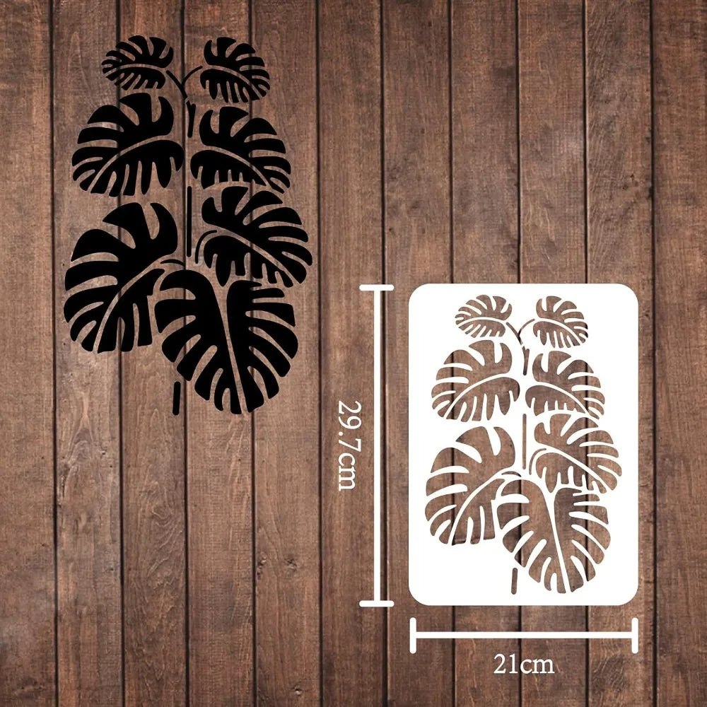 Craft Reusable Painting Stencils A4 - Monstera Leaf