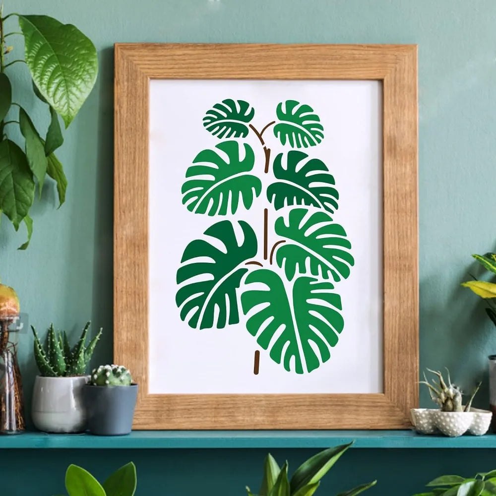 Craft Reusable Painting Stencils A4 - Monstera Leaf