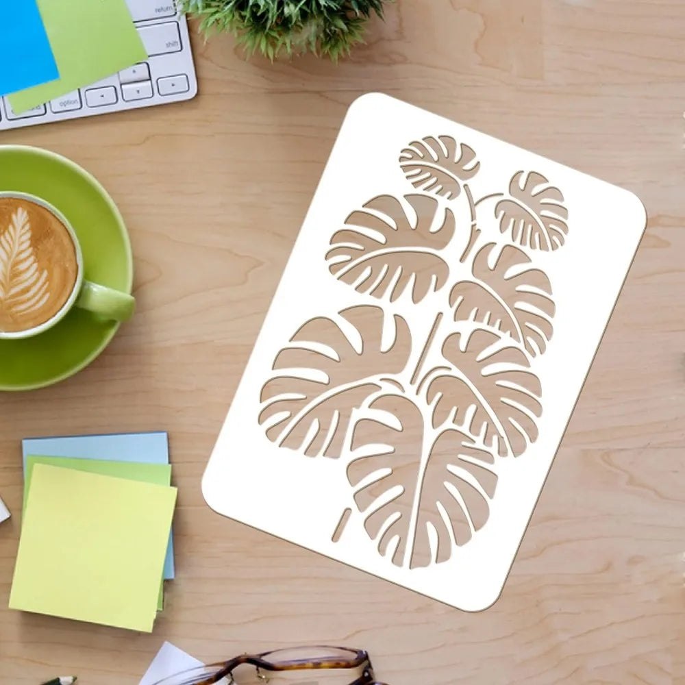 Craft Reusable Painting Stencils A4 - Monstera Leaf