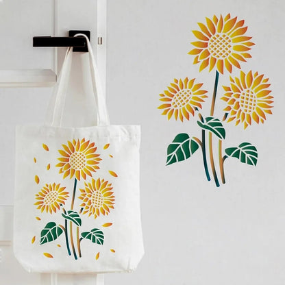 Craft Reusable Painting Stencils A4 - Sunflowers