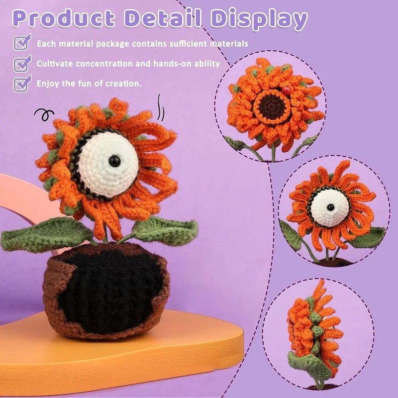 Crazy Plant Crochet Starters Kits - 3 Pack