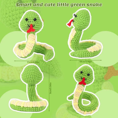 Crochet Kit Beginners Starter Kit - Green Snake