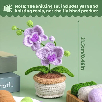 Crochet Kit Potted Plant Moth Orchid