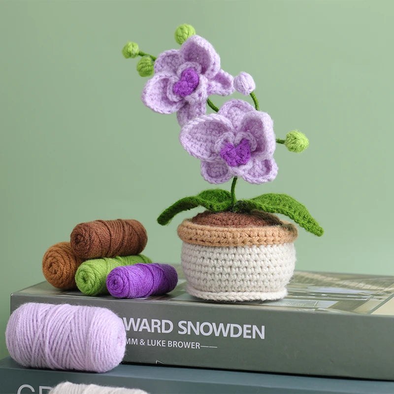 Crochet Kit Potted Plant Moth Orchid