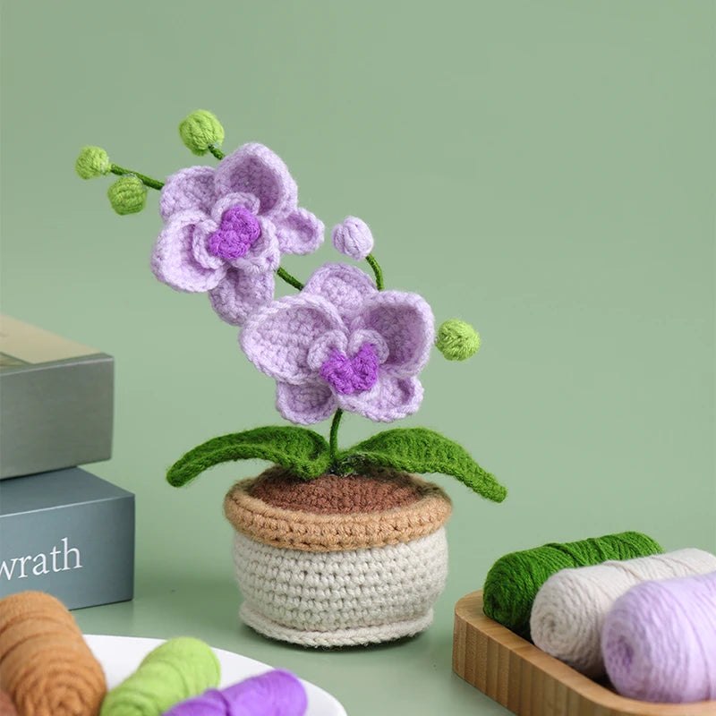 Crochet Kit Potted Plant Moth Orchid