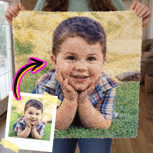 Customised Latch Hook Rug Making Kits - Large Photo