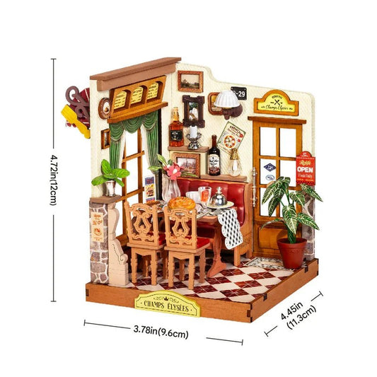 DIY 3D Model Miniature Craft Kit - Champs Bistro
