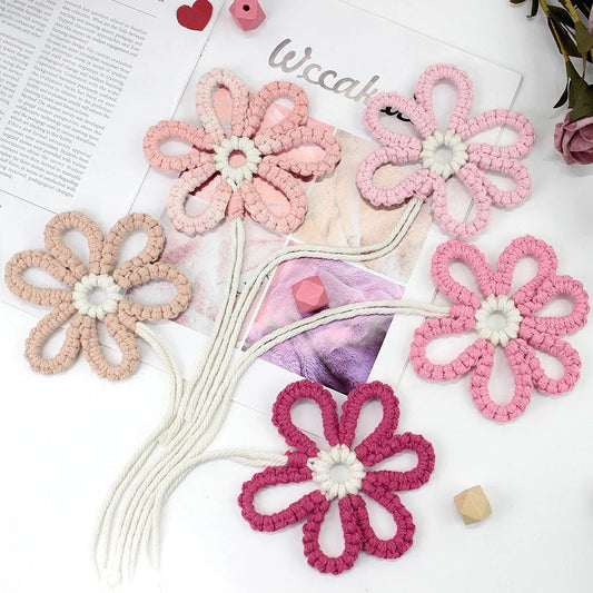 DIY Boho Flower Hanging Ornaments Macrame Kit
