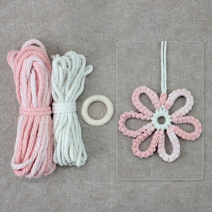DIY Boho Flower Hanging Ornaments Macrame Kit