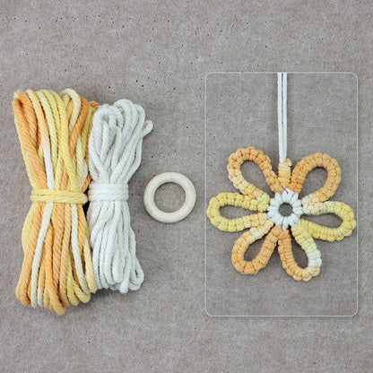 DIY Boho Flower Hanging Ornaments Macrame Kit