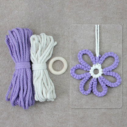 DIY Boho Flower Hanging Ornaments Macrame Kit