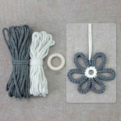 DIY Boho Flower Hanging Ornaments Macrame Kit