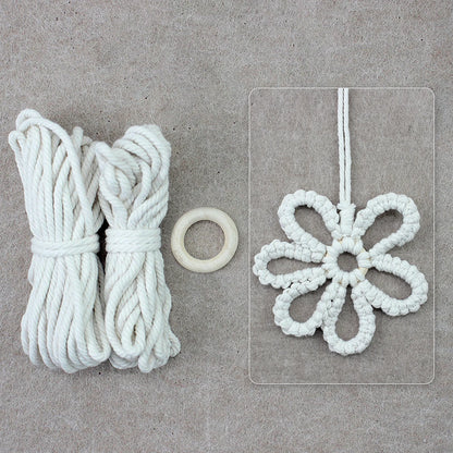 DIY Boho Flower Hanging Ornaments Macrame Kit