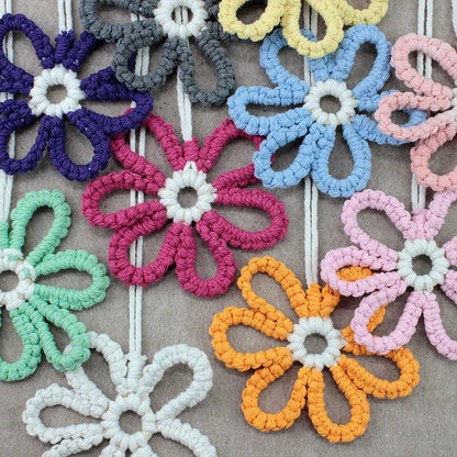 DIY Boho Flower Hanging Ornaments Macrame Kit
