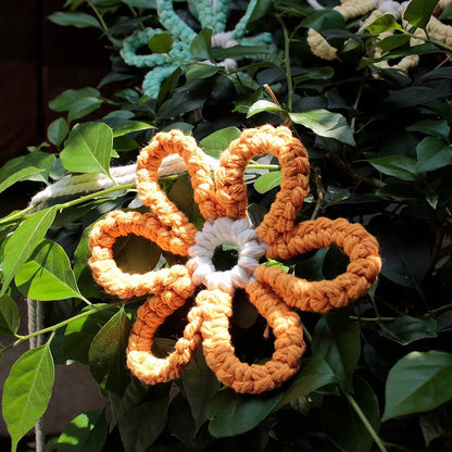 DIY Boho Flower Hanging Ornaments Macrame Kit