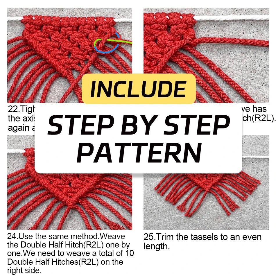 DIY Christmas Macrame Banner Bunting Kit