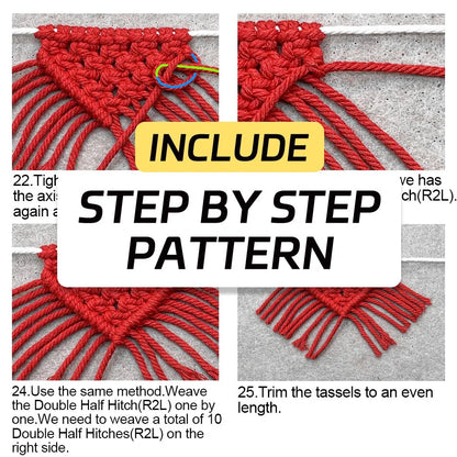 DIY Christmas Macrame Banner Bunting Kit