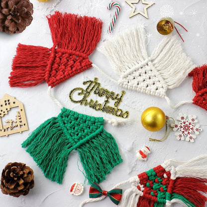 DIY Christmas Macrame Banner Bunting Kit