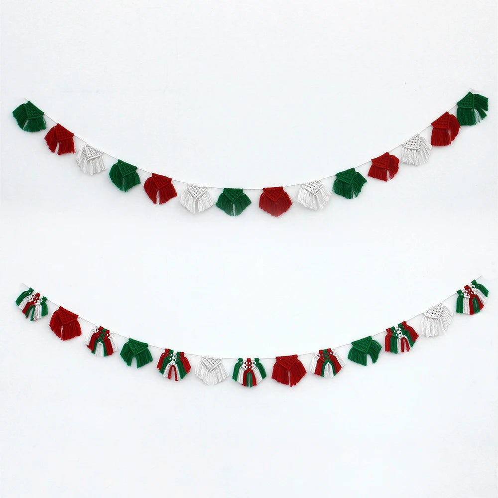 DIY Christmas Macrame Banner Bunting Kit