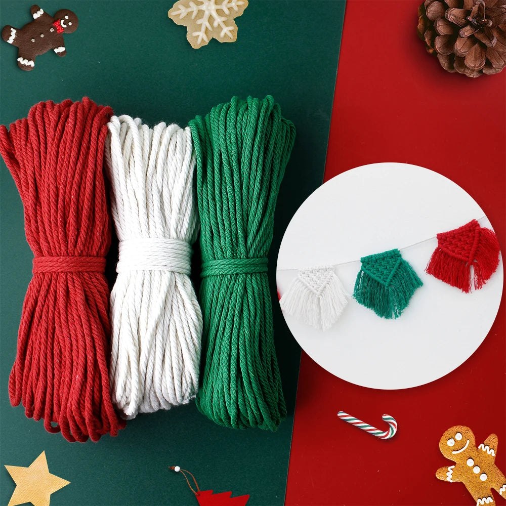 DIY Christmas Macrame Banner Bunting Kit