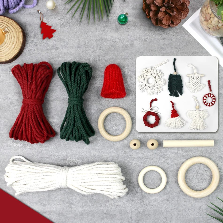 DIY Christmas Tree Decoration Macramé Kit