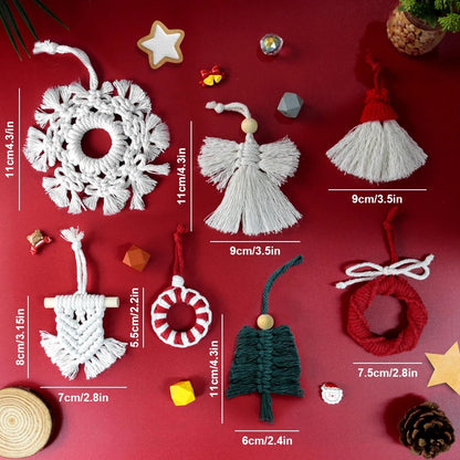 DIY Christmas Tree Decoration Macramé Kit