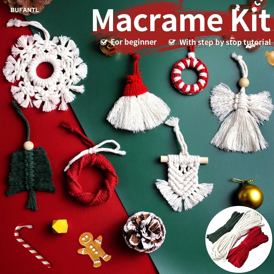 DIY Christmas Tree Decoration Macramé Kit