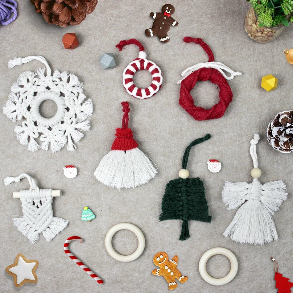 DIY Christmas Tree Decoration Macramé Kit