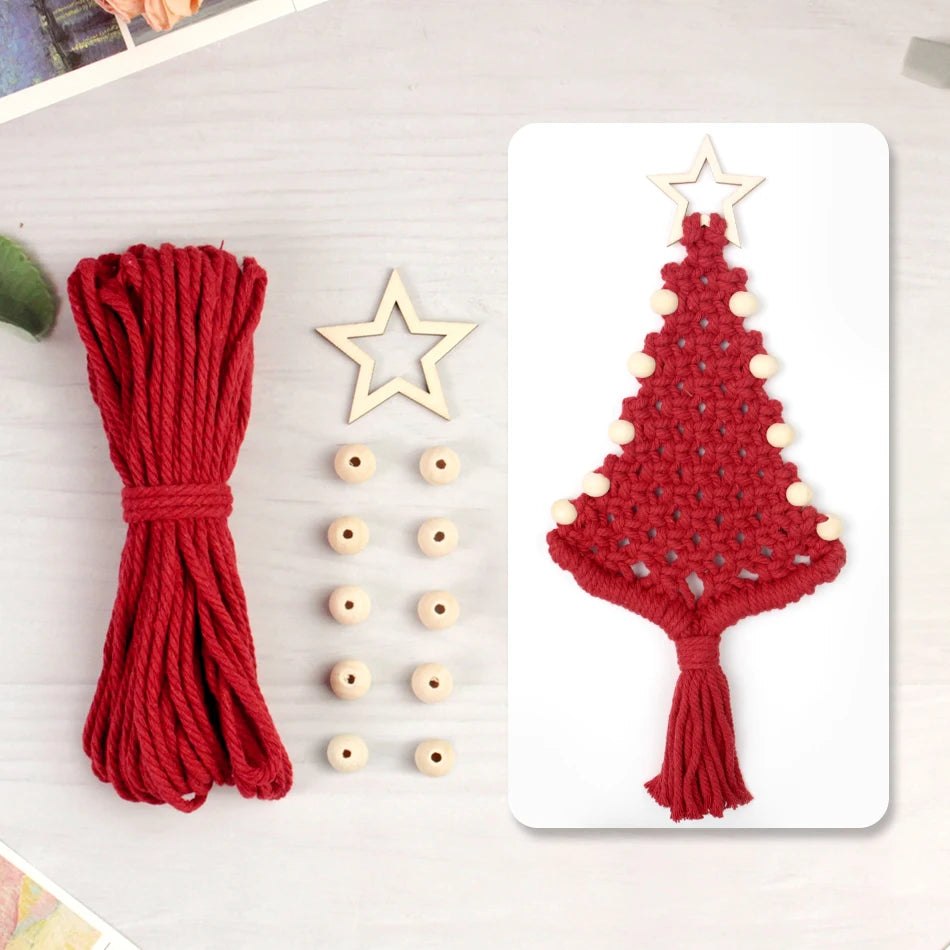 DIY Christmas Tree Macrame Kit