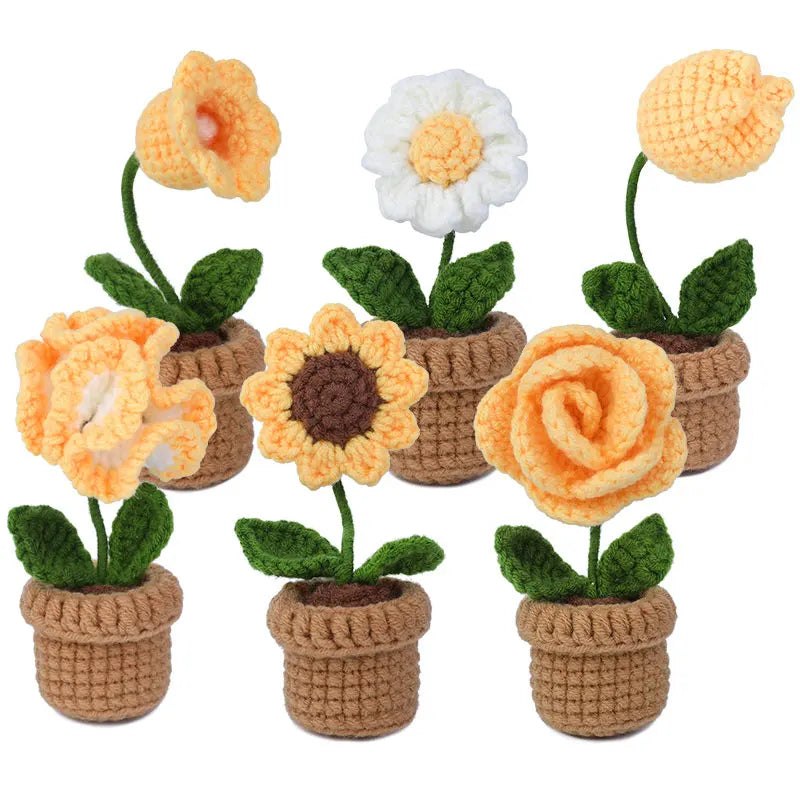 DIY Crochet Potted Flower Kit