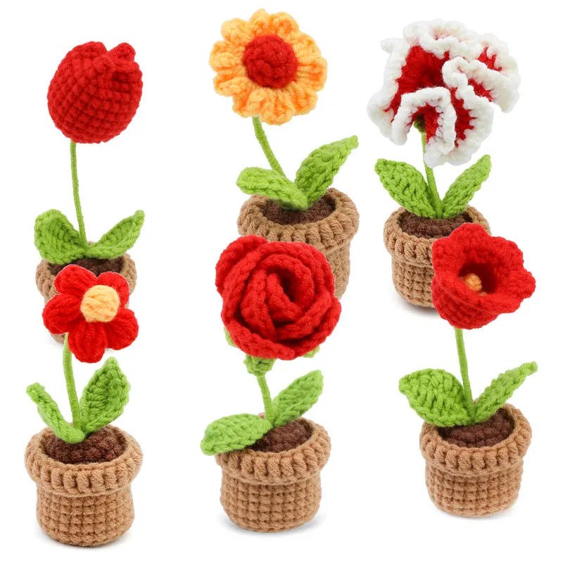 DIY Crochet Potted Flower Kit