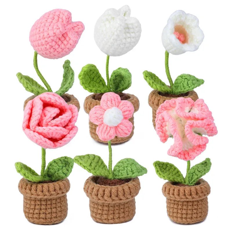 DIY Crochet Potted Flower Kit