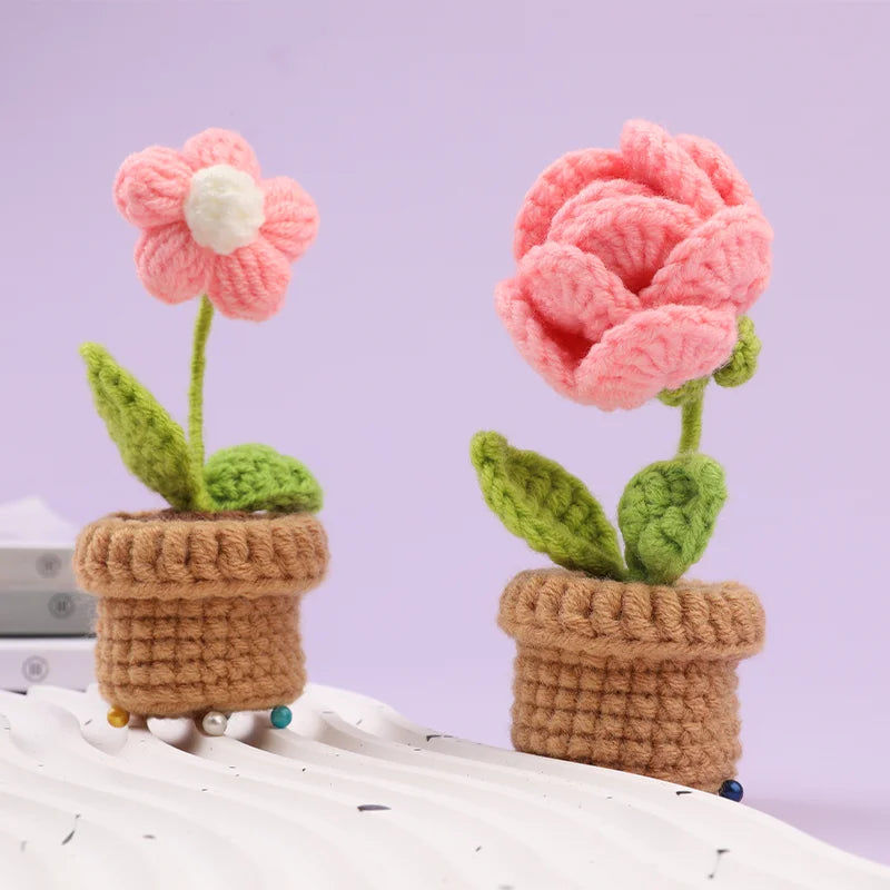 DIY Crochet Potted Flower Kit