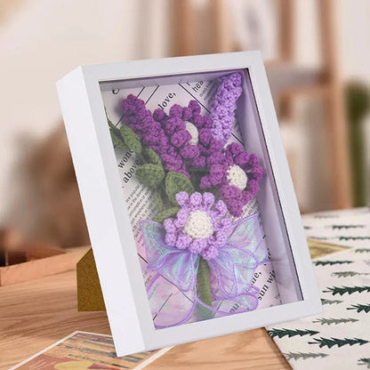 DIY Flower Crochet DIsplay Frame Kit - Lavander
