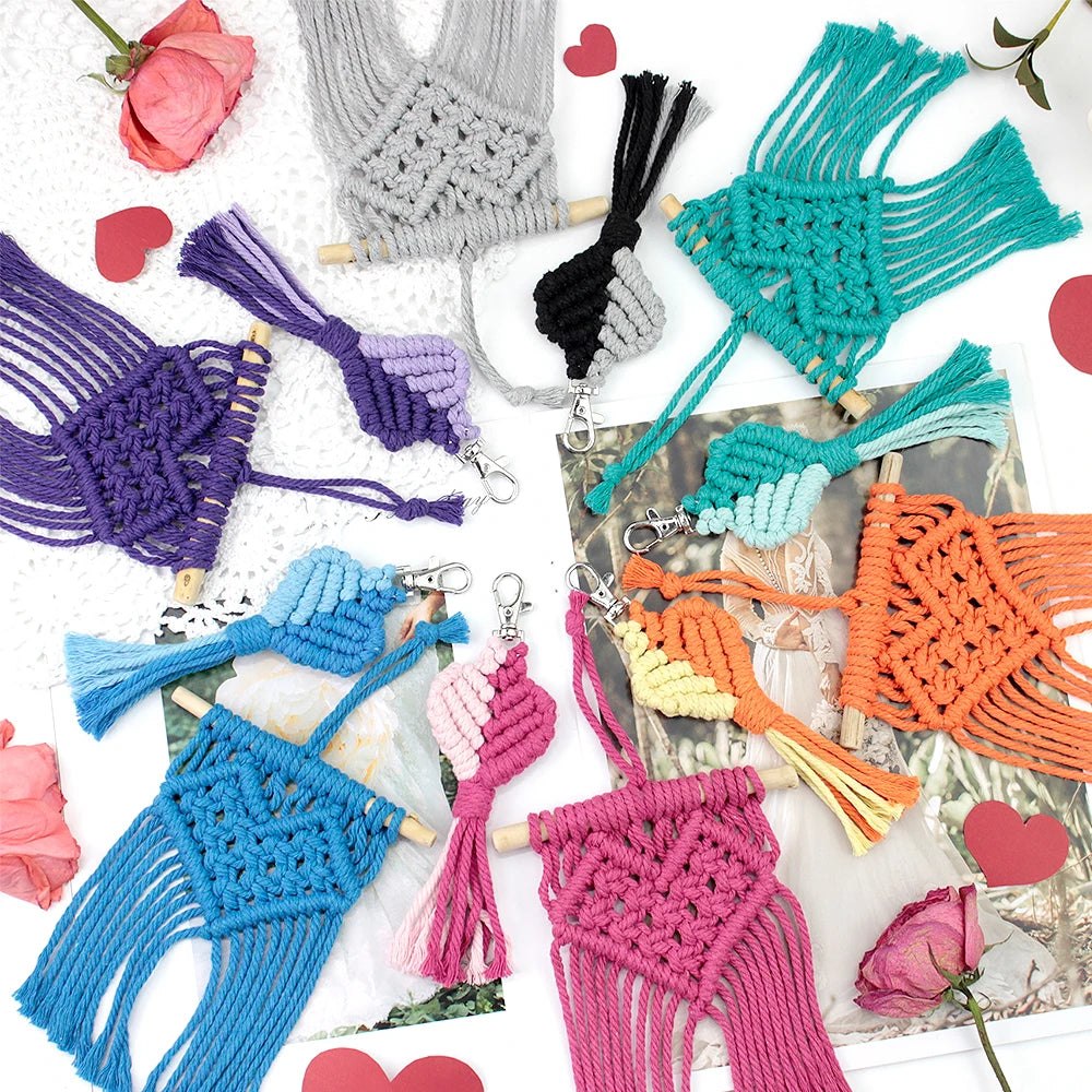 DIY Knitting love heart combo Macrame Kit - Includes 4 Tutorials