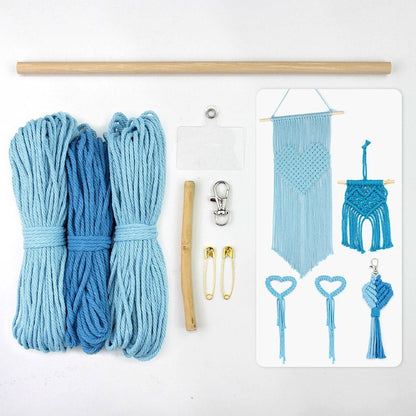 DIY Knitting love heart combo Macrame Kit - Includes 4 Tutorials