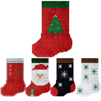 DIY Latch Hook Christmas Stocking