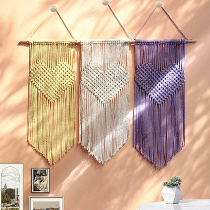 DIY Love Heart Tapestry Macrame Kit